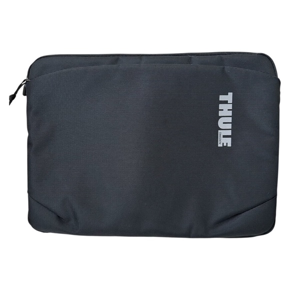 Laptop Tablet Sleeve - Black Nylon - Zipper Closure -Padded - 13.5” x 10” x 1” - Picture 1 of 8